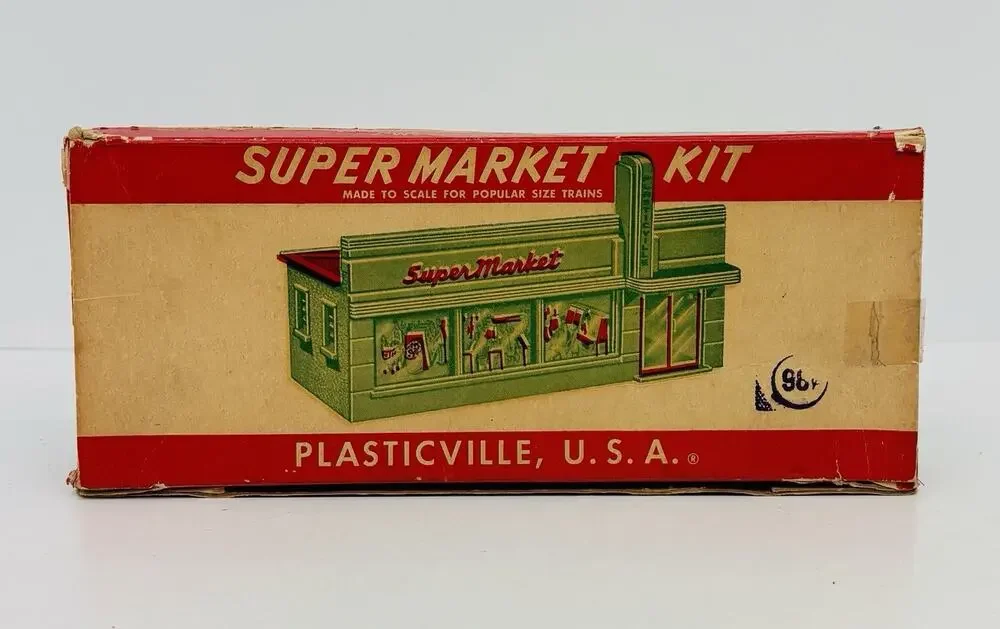 Plasticville O & S Gauge Super Market Kit SM-7 Complete w/ Box